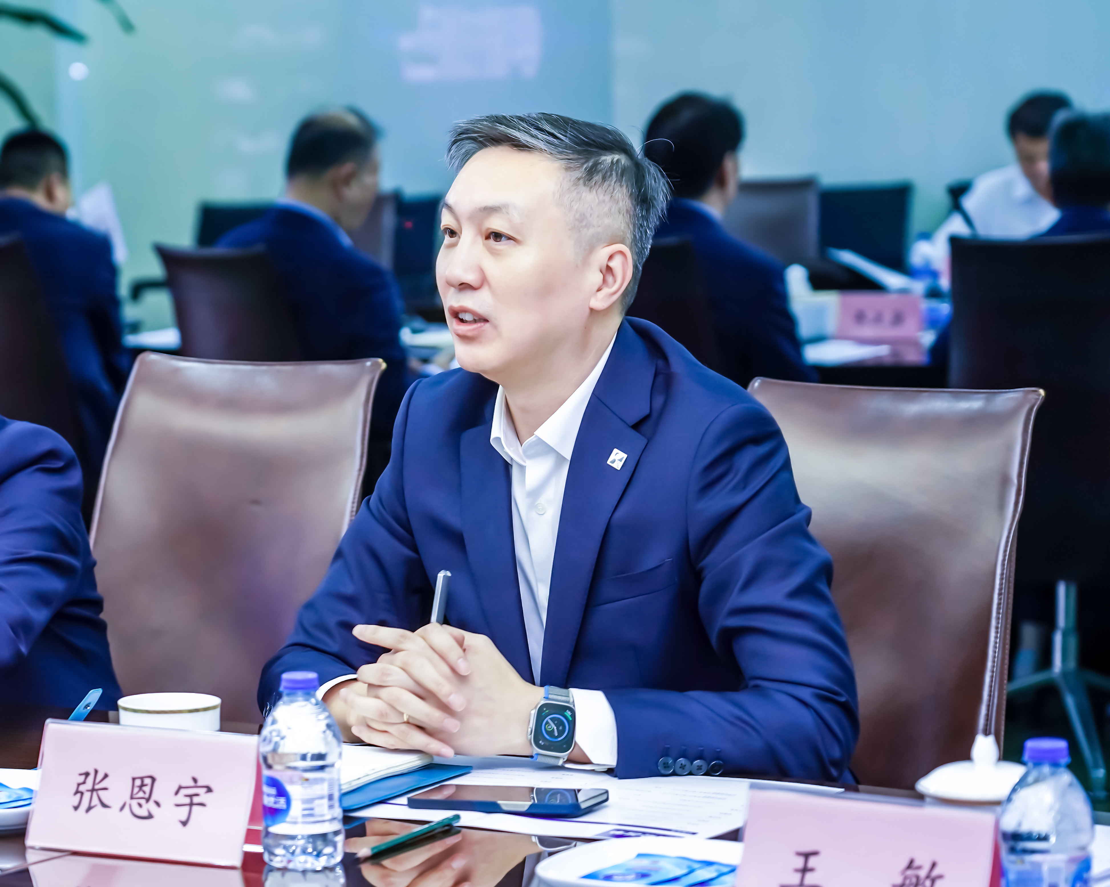 中国石化领导刘会友、张建阔一行莅临esball参观考察(图8)